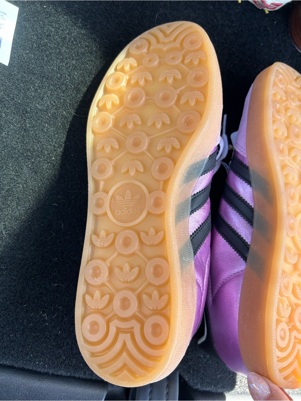 adidas Women's purple Gazelle-Inspired Casual Sneakers - Picture 3 of 4